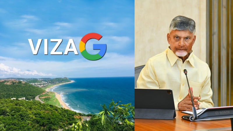 the G in Vizag now stands for Google CM chandrababu naidu